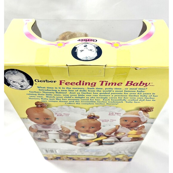 Vintage 2000 Gerber Feeding Time Baby Doll by Toy Biz New Factory Sealed - Picture 9 of 10